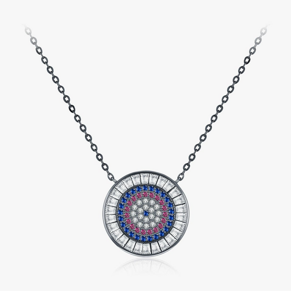 Wholesale S925 Sterling Silver Geometric Retro Luxury Electroplated Women's Clavicle Necklace