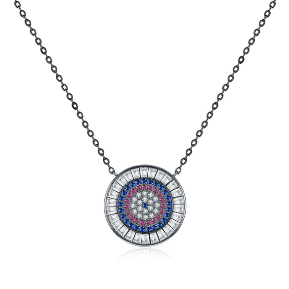 Wholesale S925 Sterling Silver Geometric Retro Luxury Electroplated Women's Clavicle Necklace