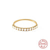 Wholesale S925 Sterling Silver Geometric Retro Simple Electroplated Women's Ring