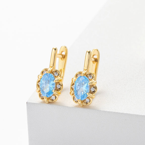 Wholesale S925 Sterling Silver Geometric Retro Style Electroplated Earrings For Women