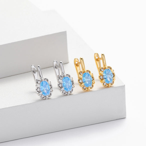 Wholesale S925 Sterling Silver Geometric Retro Style Electroplated Earrings For Women
