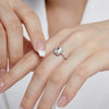 Wholesale S925 Sterling Silver Geometric Rhombus Ring Electroplated Light Luxury Style For Women