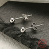 Wholesale S925 Sterling Silver Geometric Round Bead Earrings Minimalist Fashion Unisex Seiko Style