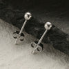 Wholesale S925 Sterling Silver Geometric Round Bead Earrings Minimalist Fashion Unisex Seiko Style