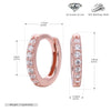 Wholesale S925 Sterling Silver Geometric Round Ear Buckle Set Electroplated Earrings For Women And Unisex