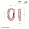 Wholesale S925 Sterling Silver Geometric Round Ear Buckle Set Electroplated Earrings For Women And Unisex