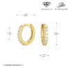 Wholesale S925 Sterling Silver Geometric Round Ear Buckle Set Electroplated Earrings For Women And Unisex