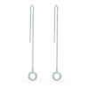 Wholesale S925 Sterling Silver Geometric Round Earrings For Women