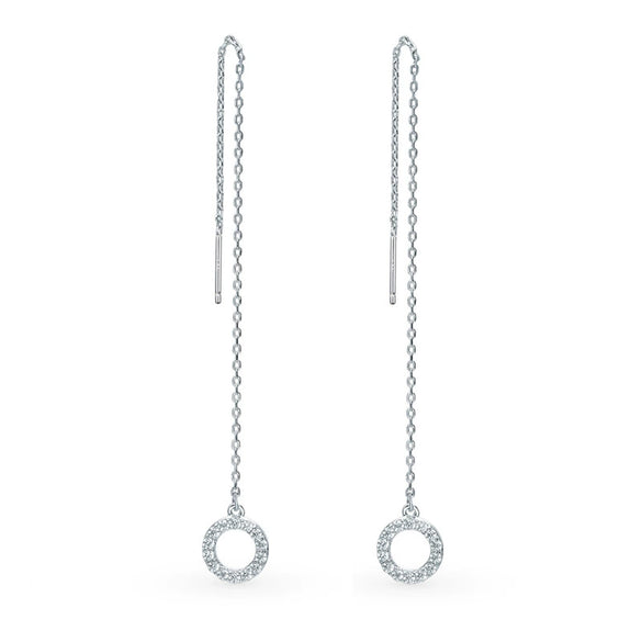 Wholesale S925 Sterling Silver Geometric Round Earrings For Women