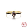 Wholesale S925 Sterling Silver Geometric Round Ring With Love Stars Design Retro Style Electroplated