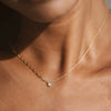 Wholesale S925 Sterling Silver Geometric Round Zirconium Inlaid Regular Chain Necklace For Women Fashion Simple And Trendy