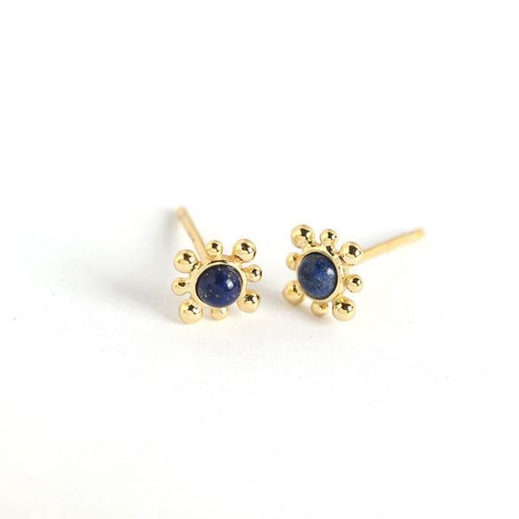 Wholesale S925 Sterling Silver Geometric Shape Electroplated Stacked Earrings
