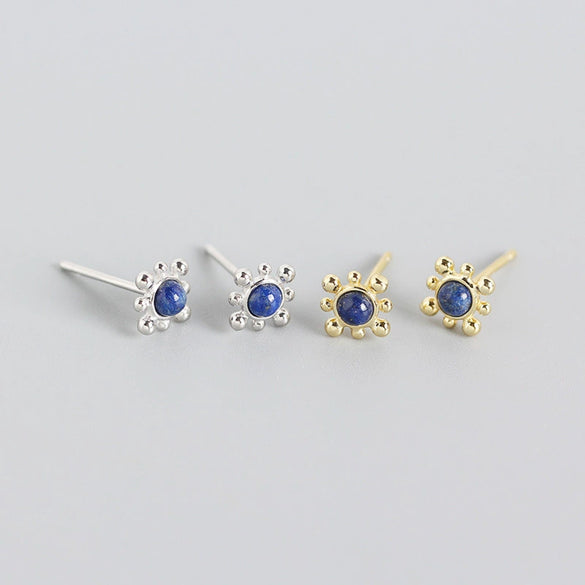 Wholesale S925 Sterling Silver Geometric Shape Electroplated Stacked Earrings