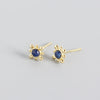 Wholesale S925 Sterling Silver Geometric Shape Electroplated Stacked Earrings