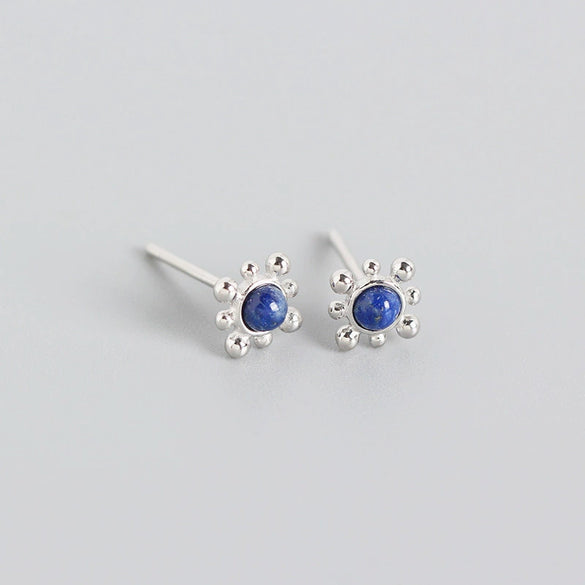 Wholesale S925 Sterling Silver Geometric Shape Electroplated Stacked Earrings