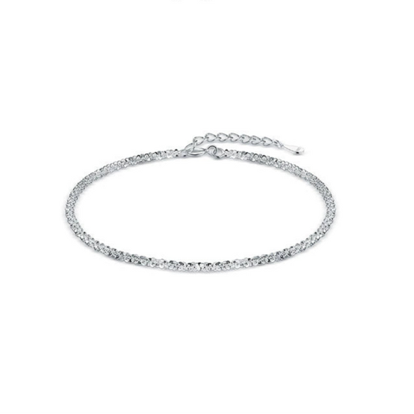 Wholesale S925 Sterling Silver Geometric Simple Bracelet For Women Seiko