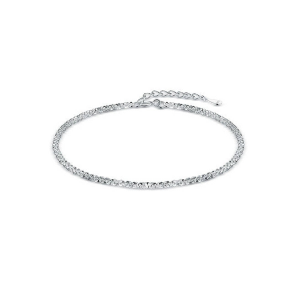 Wholesale S925 Sterling Silver Geometric Simple Bracelet For Women Seiko