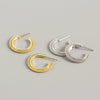 Wholesale S925 Sterling Silver Geometric Small Round Beads Electroplated Earrings