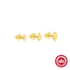 Wholesale S925 Sterling Silver Geometric Smooth Love All Match Women's Earrings With Electroplating
