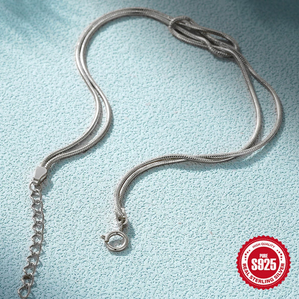 Wholesale S925 Sterling Silver Geometric Snake Bone Chain Bracelet With Real Gold Plating For Women Simple Niche Design