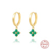 Wholesale S925 Sterling Silver Geometric Snowflake Earring With Electroplating For Women