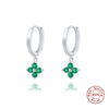 Wholesale S925 Sterling Silver Geometric Snowflake Earring With Electroplating For Women