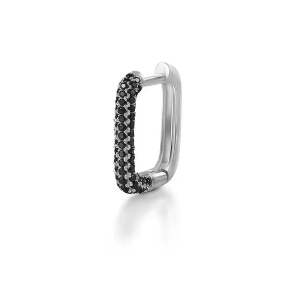 Wholesale S925 Sterling Silver Geometric Square Earring With Ear Buckle And Diamond Fashion Simple Advanced Design Sense For Women