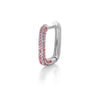 Wholesale S925 Sterling Silver Geometric Square Earring With Ear Buckle And Diamond Fashion Simple Advanced Design Sense For Women