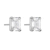 Wholesale S925 Sterling Silver Geometric Square Zircon Stud Earrings For Women