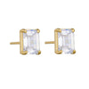 Wholesale S925 Sterling Silver Geometric Square Zircon Stud Earrings For Women