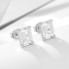 Wholesale S925 Sterling Silver Geometric Square Zircon Stud Earrings For Women