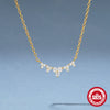 Wholesale S925 Sterling Silver Geometric Stacked Collarbone Necklace With Electroplating O Chain For Women