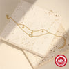 Wholesale S925 Sterling Silver Geometric Star Diamond Bracelet With Electroplating And Real Gold Plating Cold Style For Women