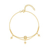 Wholesale S925 Sterling Silver Geometric Star Diamond Bracelet With Electroplating And Real Gold Plating Cold Style For Women