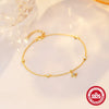Wholesale S925 Sterling Silver Geometric Star Diamond Opal Stacked Bracelet For Women With Zirconia Design