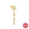 Wholesale S925 Sterling Silver Geometric Star Earrings With Moissanite And Zircon Inlay For Women