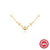 Wholesale S925 Sterling Silver Geometric Star Moon Tooth Water Drop Chain Accessories For Women With Geometric Pattern Earrings And Chain