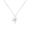 Wholesale S925 Sterling Silver Geometric Star Necklace For Women Light Luxury Design Electroplated