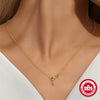Wholesale S925 Sterling Silver Geometric Star Pendant Ochain Clavicle Necklace With Electroplating For Women Classic And Minimalist Style