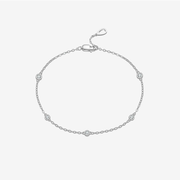 Wholesale S925 Sterling Silver Geometric Stitching Bracelet With Electroplating For Unisex