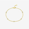 Wholesale S925 Sterling Silver Geometric Stitching Bracelet With Electroplating For Unisex