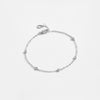 Wholesale S925 Sterling Silver Geometric Stitching Bracelet With Electroplating For Unisex