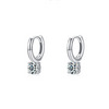 Wholesale S925 Sterling Silver Geometric Style Diamond Earrings For Women