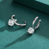 Wholesale S925 Sterling Silver Geometric Style Diamond Earrings For Women