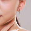 Wholesale S925 Sterling Silver Geometric Style Diamond Earrings For Women