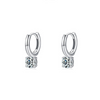 Wholesale S925 Sterling Silver Geometric Style Diamond Earrings For Women