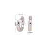 Wholesale S925 Sterling Silver Geometric Style Electroplated Earrings