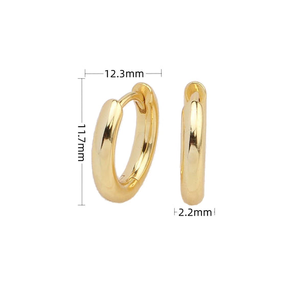 Wholesale S925 Sterling Silver Geometric Style Electroplated Earrings