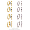 Wholesale S925 Sterling Silver Geometric Style Electroplated Earrings