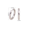 Wholesale S925 Sterling Silver Geometric Style Electroplated Earrings
